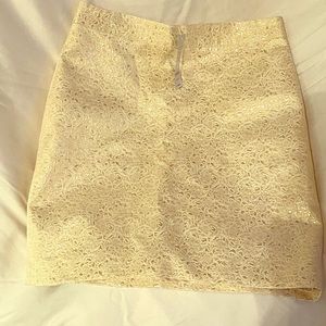BEBE ..Gold skirt